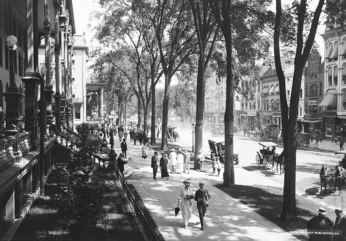 Gilded Age (1900-1915) Grand Architecture & Resort Photo Restoration Original Degraded Scan